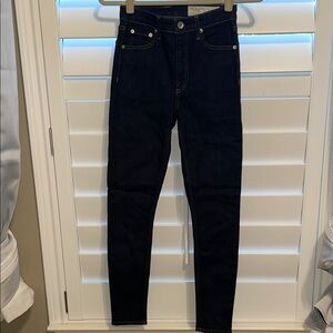 Rag & Bone High-Rise Ankle Skinny Jeans - 24 - Rinse - NWT
